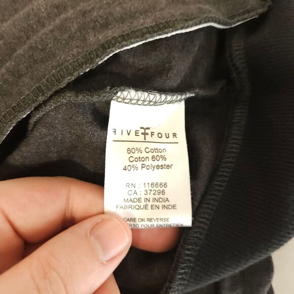 NWOT Five Four Club Mens XL Gray Full Zip Mock Neck Sweater Cotton Polyester - Picture 4 of 7